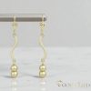 Goldfilled Antialergénne Náušnice 54mm 14K farba