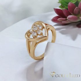   Antialergický prsten „Goldfilled” v různých velikostech, barva 18K