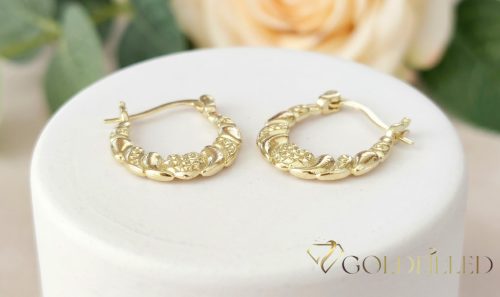 Goldfilled antialergénne náušnice 25 mm 14K farba