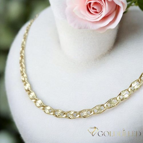 Antialergénny náhrdelník Goldfilled 50cm dlhý a 5,5mm široký Farba 14K