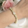 Antialergénny pozlátený náramok „Goldfilled“, dĺžka 17 cm a šírka 9 mm, farba 14K