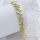 Antialergénny pozlátený náramok „Goldfilled“, dĺžka 17 cm a šírka 14 mm, farba 14K