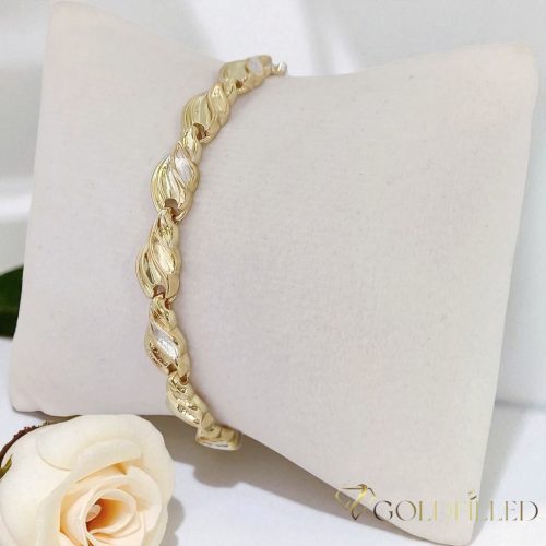 Exkluzívny antialergický pozlátený náramok „Goldfilled“ vo viacerých veľkostiach  7 mm šírka, 14K farba