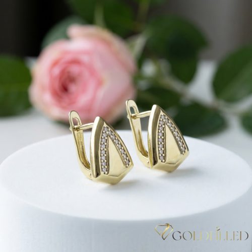 Goldfilled antialergénne náušnice 14 mm 14K farba 