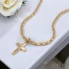 Antialergická Goldfilled náhrdelník 45cm/4mm + prívesok, farba 18K