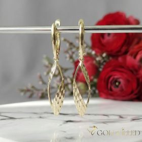 Goldfilled Antialergénne Náušnice 50mm 14K farba