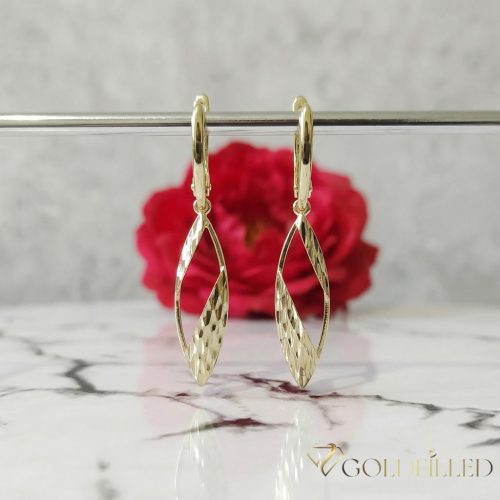 Goldfilled Antialergénne Náušnice 50mm 14K farba
