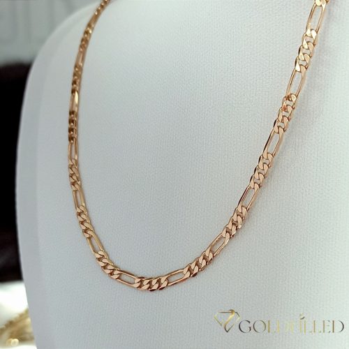 Antialergénny náhrdelník Goldfilled 50cm dlhý a 3,8mm široký Farba 18K
