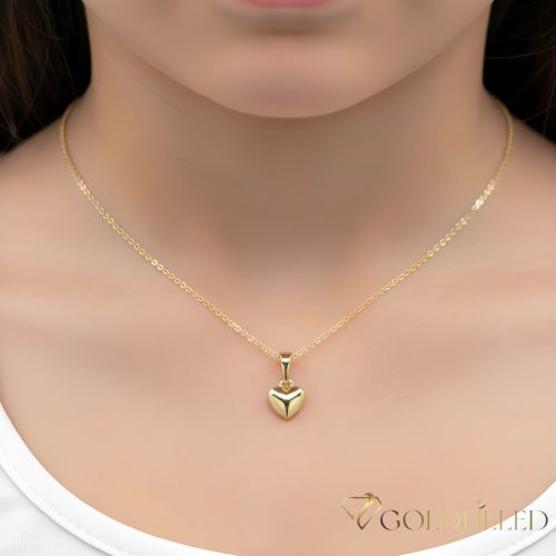 Antialergická Goldfilled náhrdelník 45cm/1mm + prívesok, farba 14K