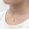 Antialergická Goldfilled náhrdelník 45cm/1mm + prívesok, farba 14K