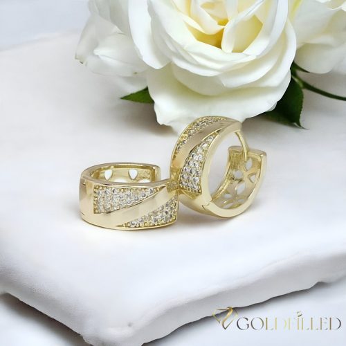 Goldfilled antialergénne náušnice 17 mm 14K farba