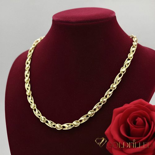 Exkluzivní antialergický náhrdelník „Goldfilled” 50cm/6mm, 14K barevný