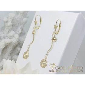 Goldfilled antialergické náušnice 52mm 14K farba