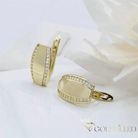 Goldfilled antialergénne náušnice 18 mm 14K farba