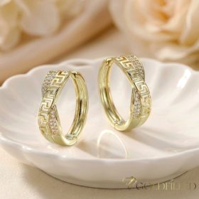 Goldfilled antialergénne náušnice 26 mm 14K farba