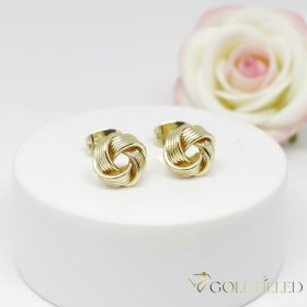 Goldfilled Antiallergén Náušnice 9mm 14K farba	