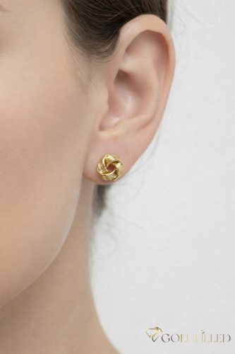 Goldfilled Antiallergén Náušnice 9mm 14K farba	