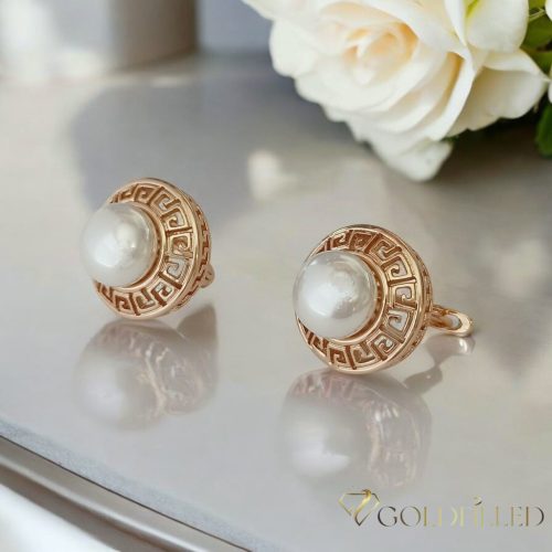 Goldfilled antialergénne náušnice 19 mm 18K farba