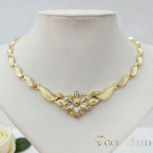 Exkluzivní antialergický náhrdelník „Goldfilled” 45cm/6-20mm, 14 K vícebarevný