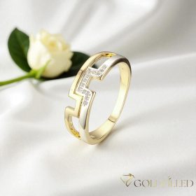   Antialergický prsten „Goldfilled” v různých velikostech, barva 14K