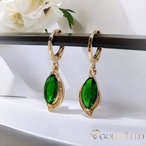 Goldfilled antialergické náušnice 32mm 18K farba