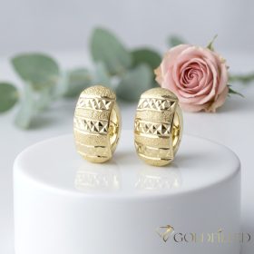 Goldfilled antialergénne náušnice 18 mm 14K farba