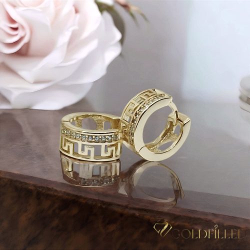 Goldfilled antialergénne náušnice 14 mm 14K farba Multicolor 