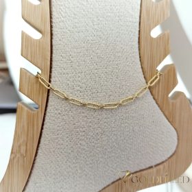 Goldfilled Náramok na členok 29cm/3mm Farba 14K