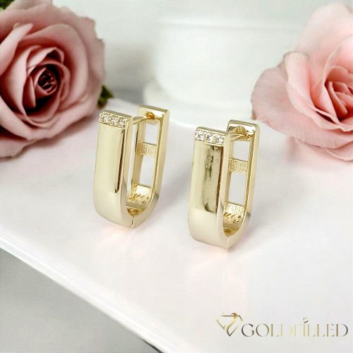 Goldfilled antialergénne náušnice 17 mm 14K farba