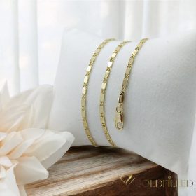   Antialergická Goldfilled náhrdelník 60cm/2mm + náramok 19cm, farba 14K