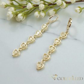 Goldfilled Antialergénne Náušnice 54mm 14K farba