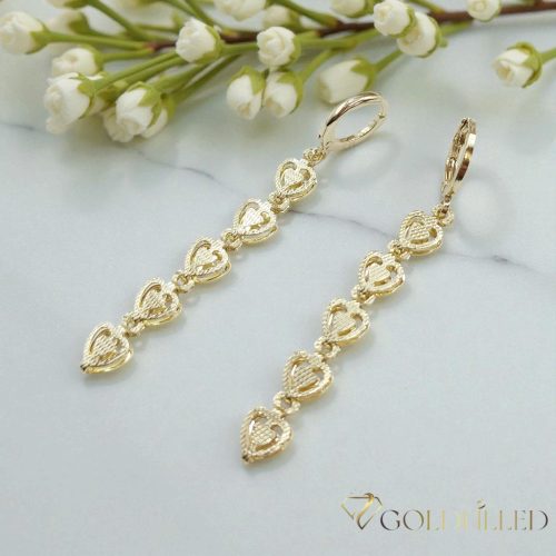 Goldfilled Antialergénne Náušnice 54mm 14K farba