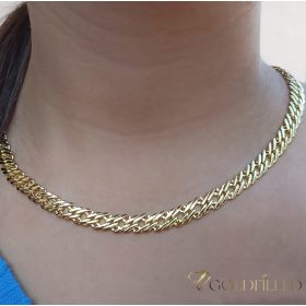   Goldfilled Antialergénny Luxusný Náhrdelník 55cm Dlhý a 7mm Široký Farba 14K