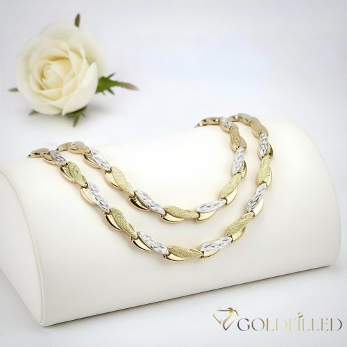 Antialergénny Goldfilled náhrdelník 45cm/7mm + náramok 19cm farba 14K Multicolor 