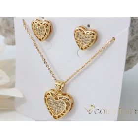   Antialergénny Goldfilled náhrdelník 45cm/1mm + prívesok + náušnice