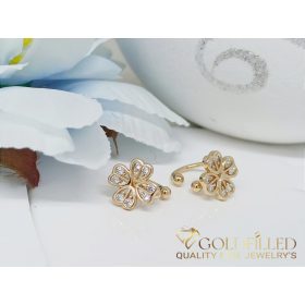   Goldfilled antialergénne náušnice / klipsy 13 mm 18K farba