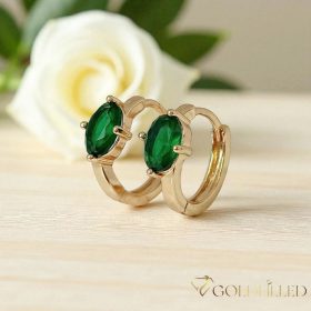 Goldfilled antialergénne náušnice 15 mm 18K farba
