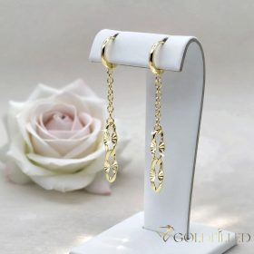 Goldfilled Antialergénne Náušnice 54mm 14K farba