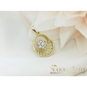 Antialergénny Goldfilled prívesok 25 mm, farba 14K