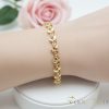 Antialergénny pozlátený náramok „Goldfilled“, dĺžka 17 cm a šírka 6 mm, farba 14K