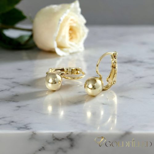 Goldfilled antialergénne náušnice 14 mm 14K farba 