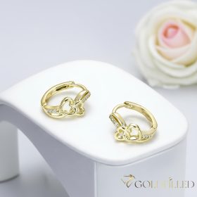 Goldfilled antialergénne náušnice 15 mm 14K farba