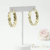 Goldfilled Antialergenní   kruhové náušnice 30mm 14K farba	