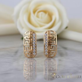 Goldfilled antialergénne náušnice 20 mm 18K farba
