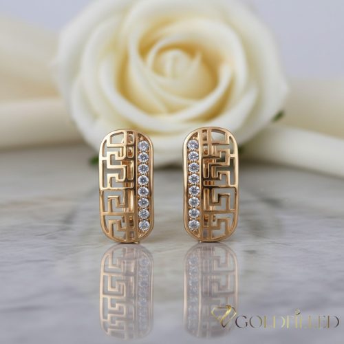 Goldfilled antialergénne náušnice 20 mm 18K farba