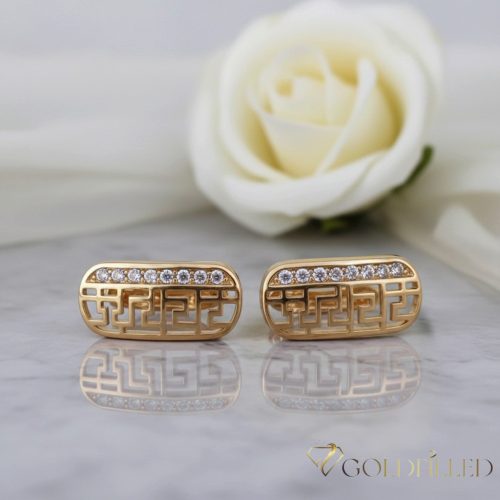 Goldfilled antialergénne náušnice 20 mm 18K farba