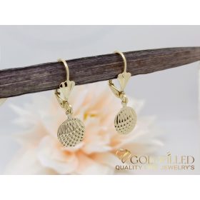 Goldfilled antialergické náušnice 30mm 14K farba
