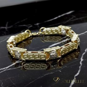   Antialergický náramek „Goldfilled” 23cm /11mm, vícebarevný