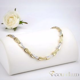   Exkluzívny antialergický pozlátený náhrdelník „Goldfilled“, vo viacerých veľkostiach a 7 mm hrubý, 14K farba Multicolor 